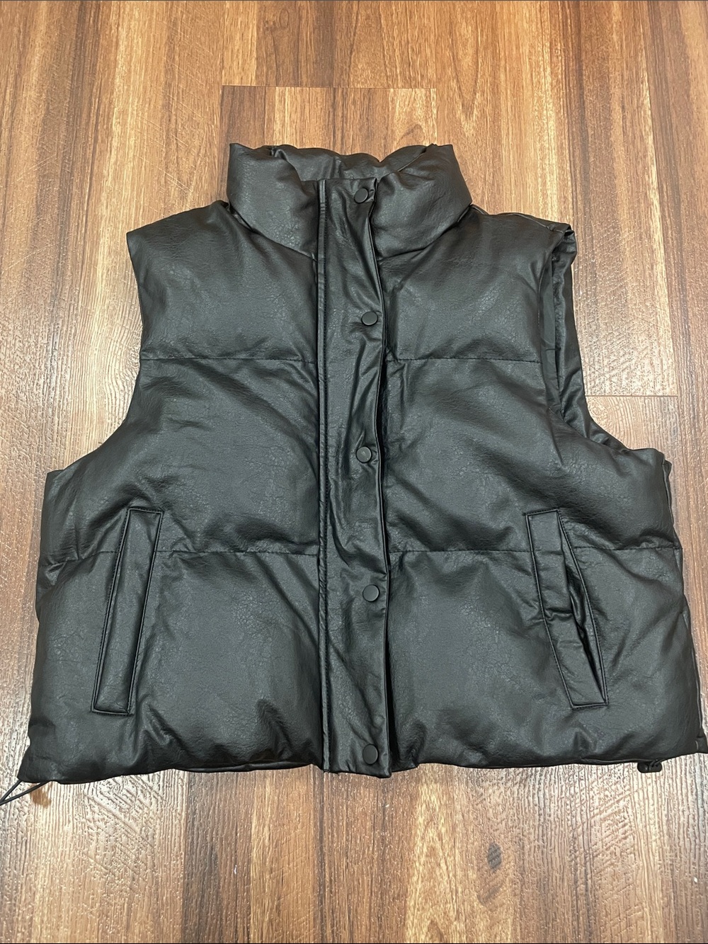 Black Women's Puffer Vest - Cozy Quilted Shell